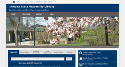 Desktop Screenshot of lib.indstate.edu
