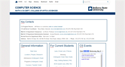 Desktop Screenshot of cs.indstate.edu