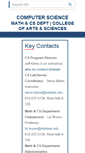 Mobile Screenshot of cs.indstate.edu