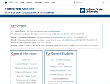 Tablet Screenshot of cs.indstate.edu