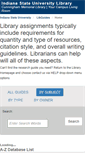 Mobile Screenshot of libguides.indstate.edu