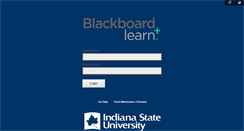 Desktop Screenshot of blackboard.indstate.edu